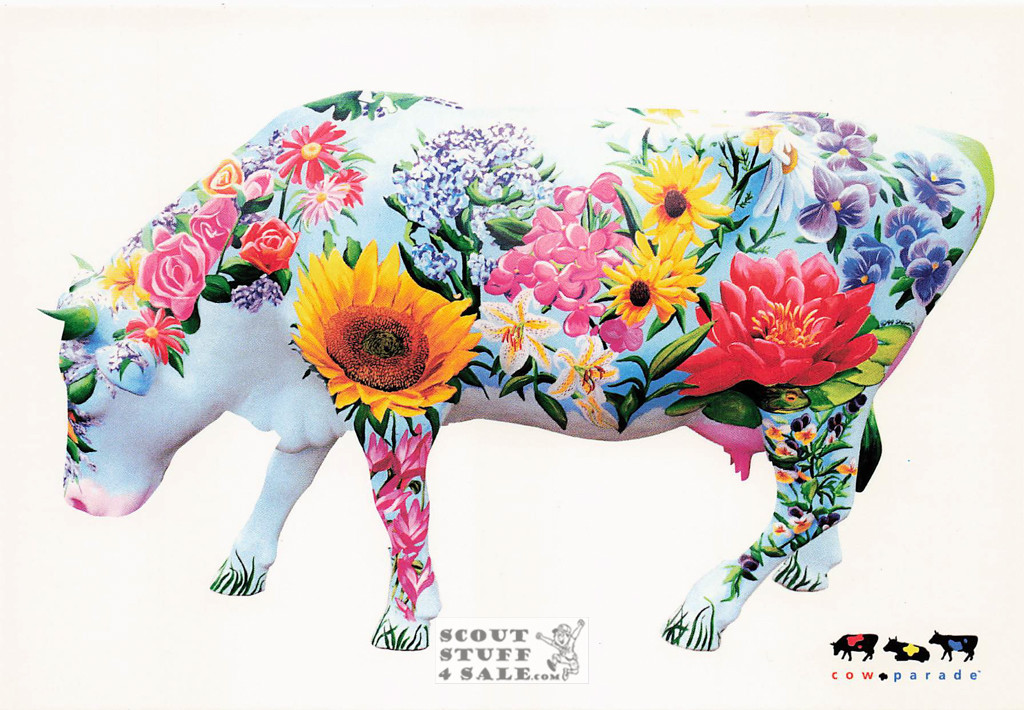 Fruits of Summer Cow Postcard, Cow Parade, Classico SF #543-026