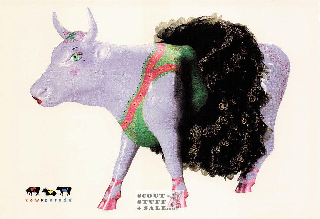 Prima Cowlerina Postcard, Cow Parade, Classico SF #543-034