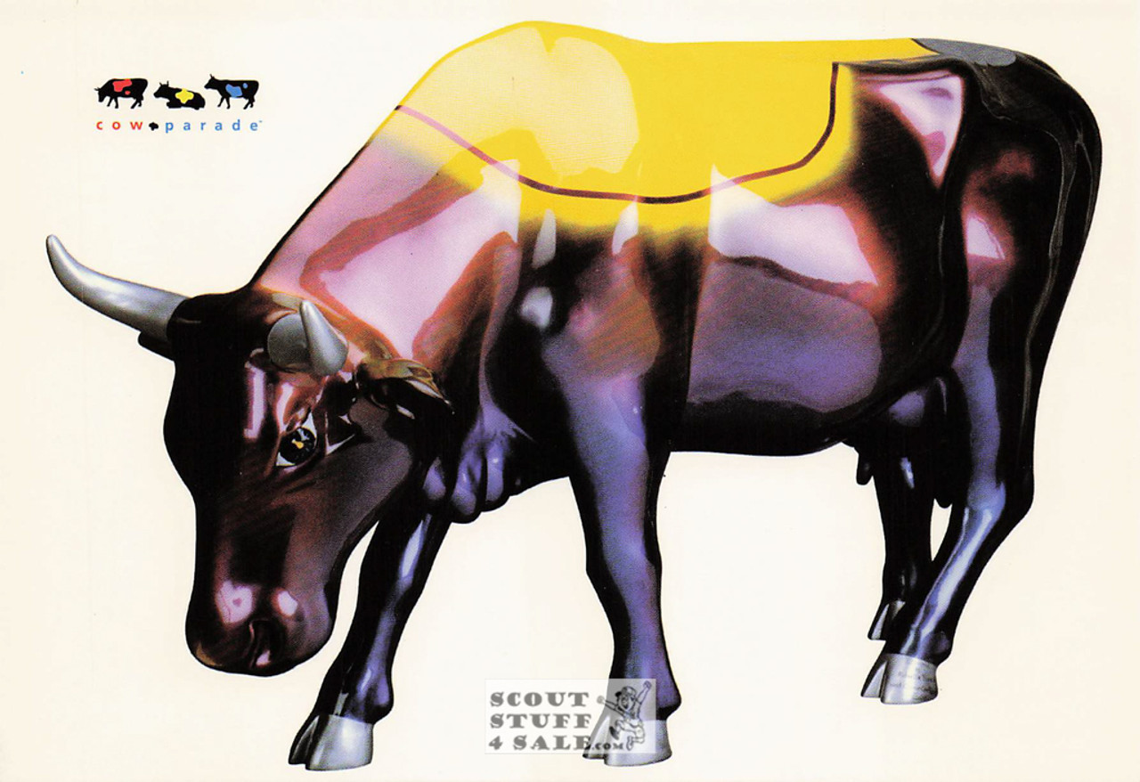 Edison Cow Postcard, Cow Parade, Classico SF #543-045