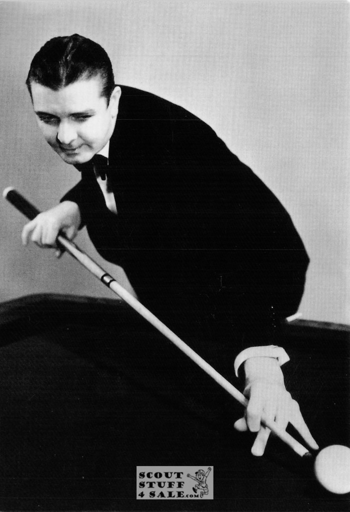 Ralph Greenleaf Shooting Pool Postcard, 15 time World Champ, Classico #552-006
