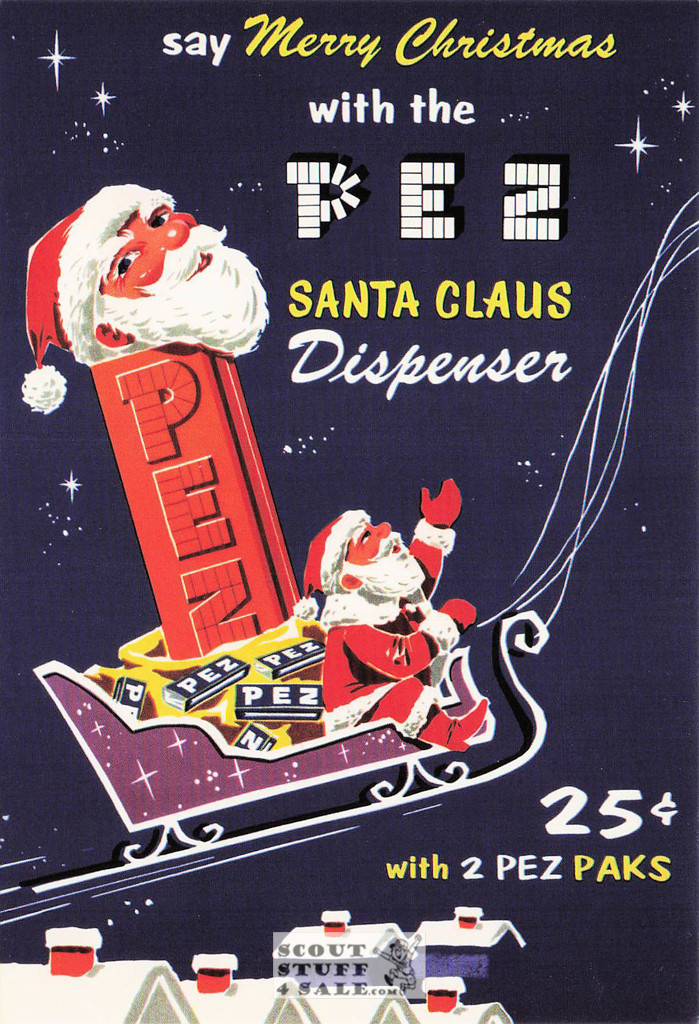 Postcard with Vintage PEZ Advertisments, Classico San Francisco #555-007