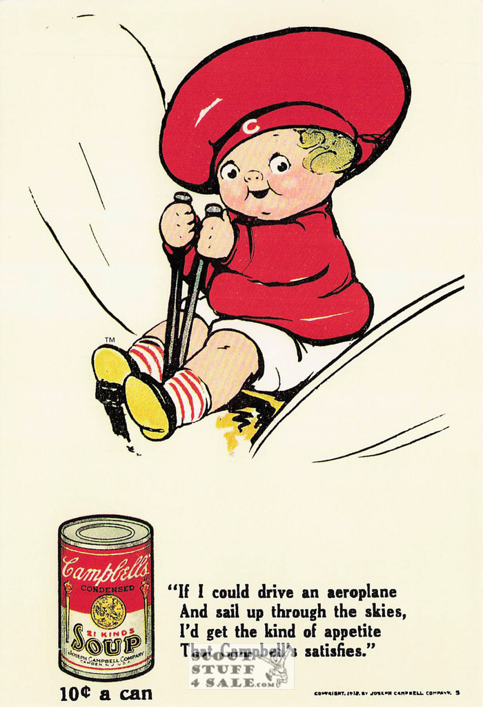 Early 1900's Campbell Soup Advertising Print on Postcard, Classico SF #567-008