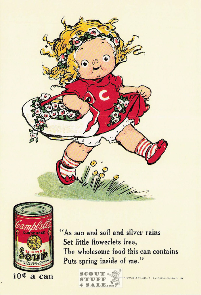 Early 1900's Campbell Soup Advertising Print on Postcard, Classico SF #567-014