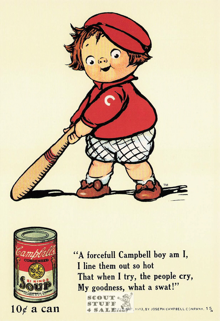 Early 1900's Campbell Soup Advertising Print on Postcard, Classico SF #567-016