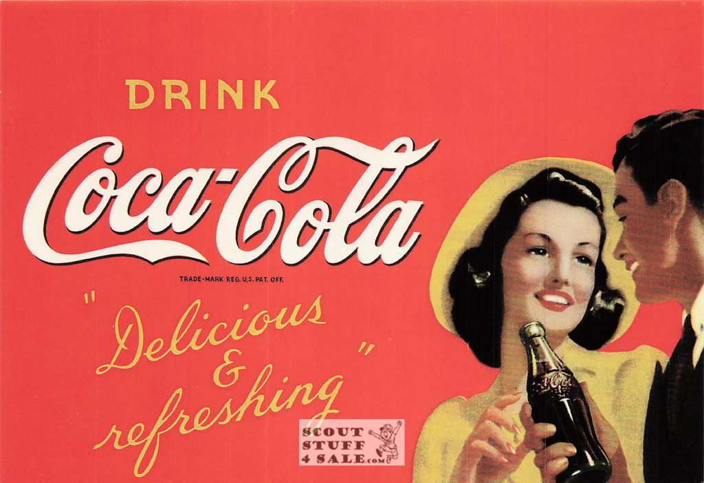 Vintage Coca Cola Advertising Print on Postcard, Classico San Francisco #570-011