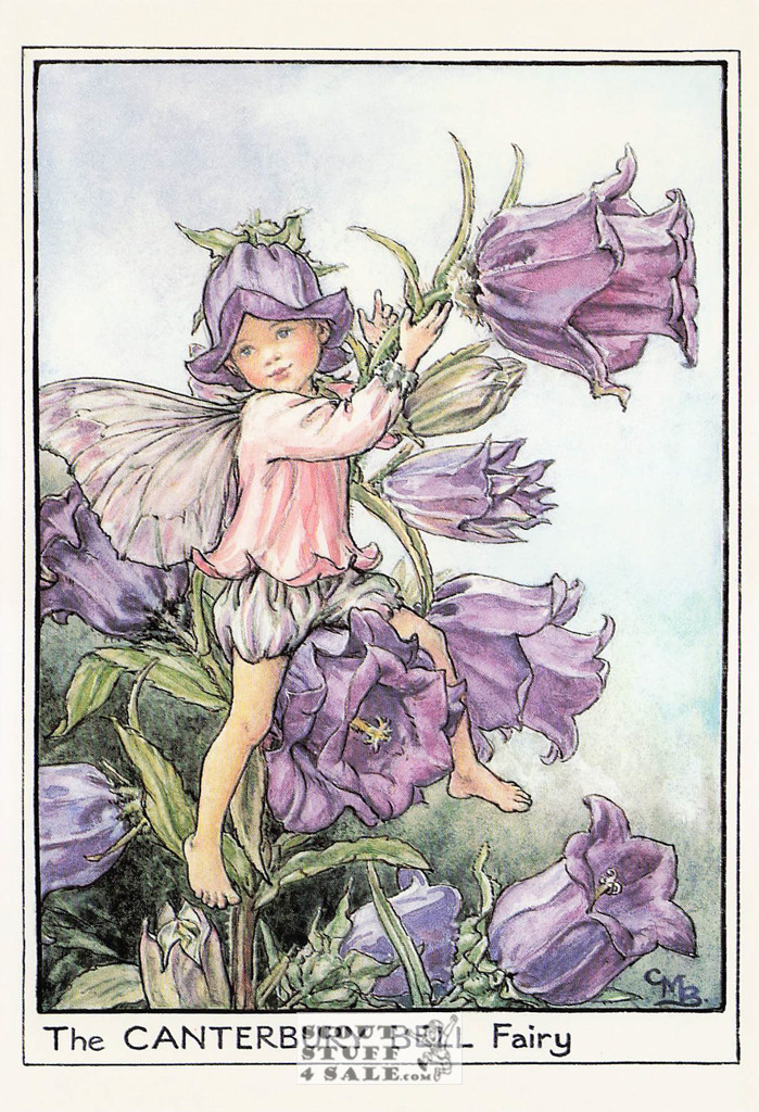 The Canterbury Bell Fairy Postcard, Cicely Mary Barker Flower Fairies, #584-031