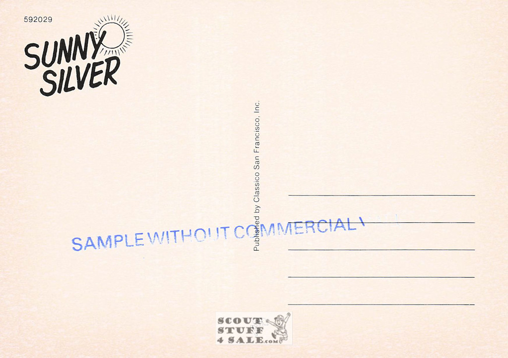 Merry Christmas, Sunny Silver Cartoon Postcard, Classico San Francisco #590-029