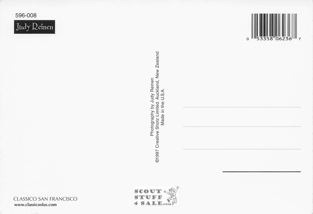 Judy Reinen Photography Wedding Postcard by Classico San Francisco #596-008