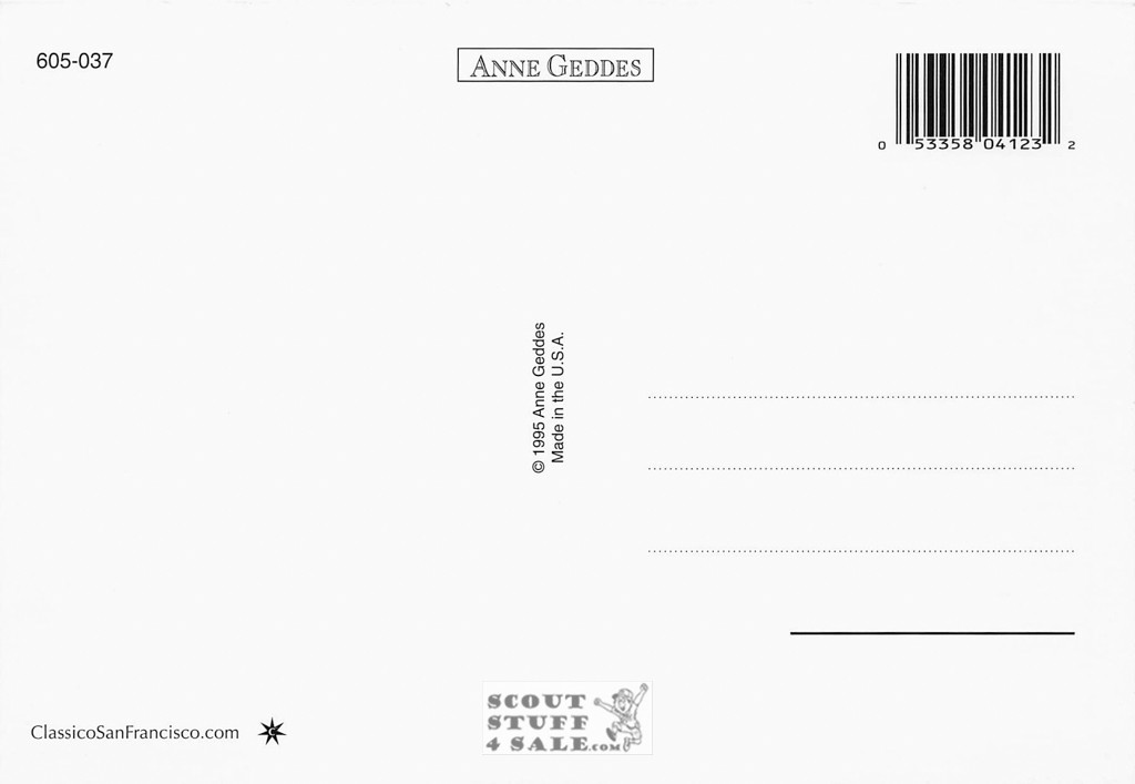 Anne Geddes Photography Postcard by Classico San Francisco #605-037v1