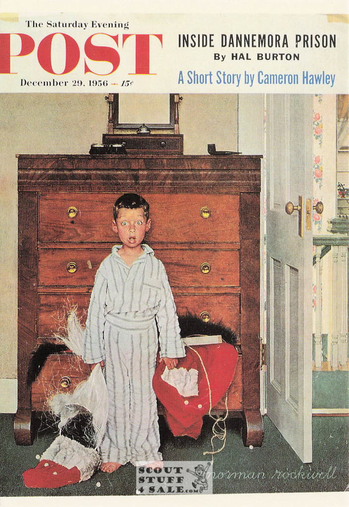BOTTOM DRAWER, Norman Rockwell Artwork Postcard, Sat Eve Post, #611-005