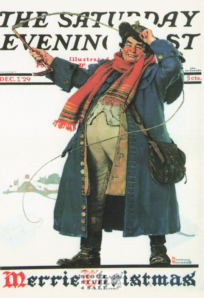 THE COACHMAN, Norman Rockwell Artwork Postcard, Saturday Eve Post, #611-103