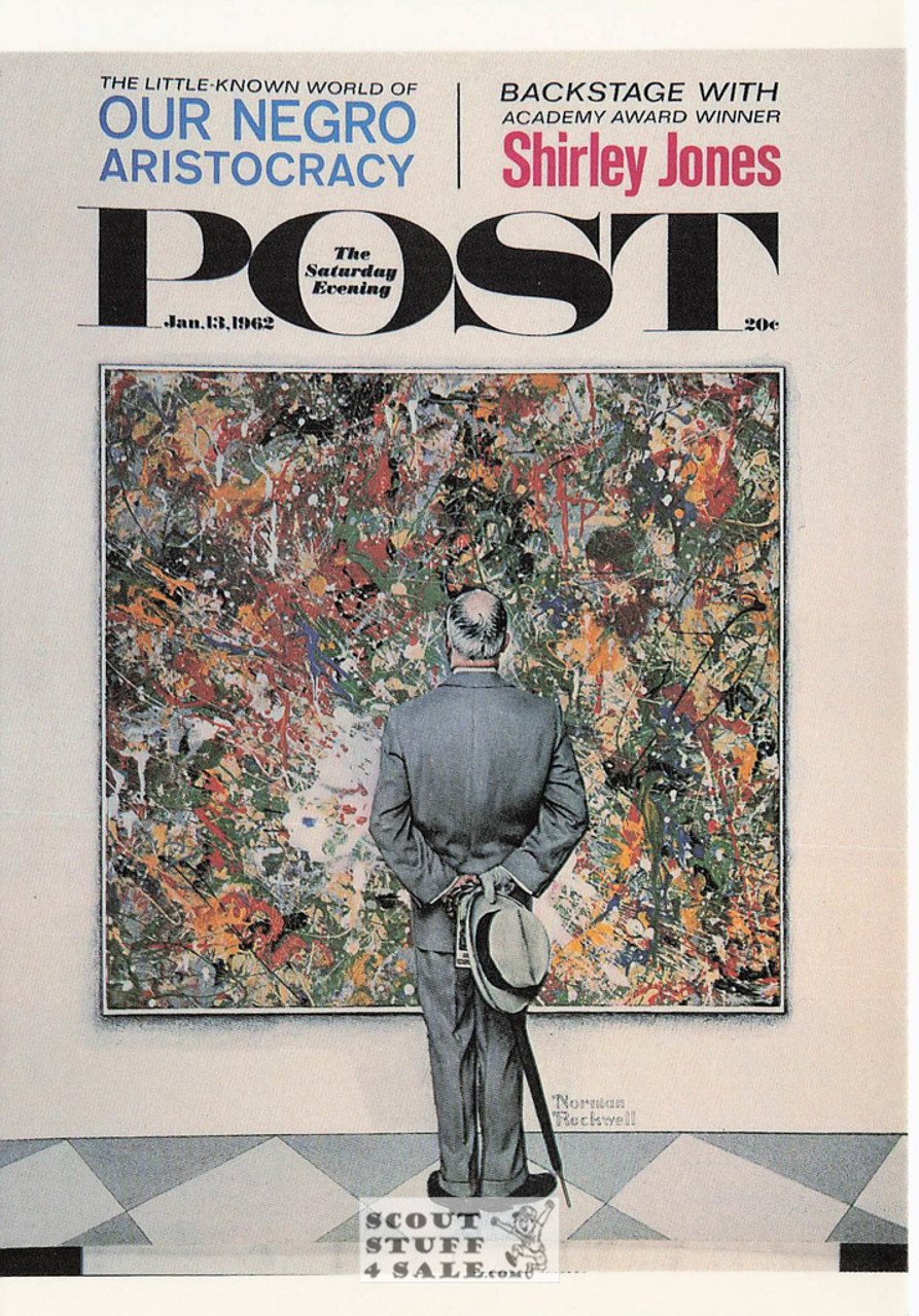 THE CONNOISSEUR, Norman Rockwell Artwork Postcard, Sat Eve Potst, #611-119