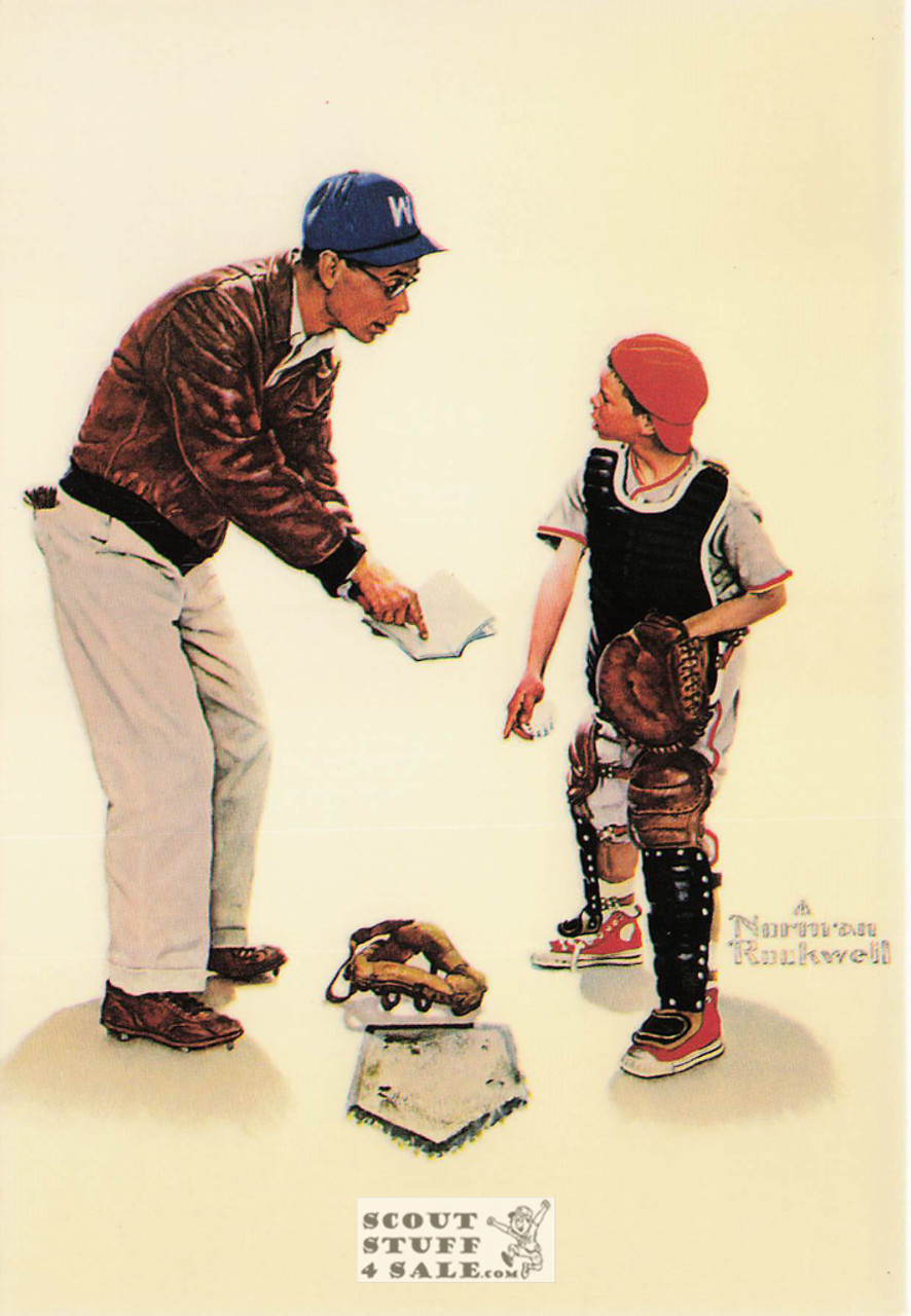 LIFE WITH FATHER - BIG DECISION, Norman Rockwell Artwork Postcard, #611-138