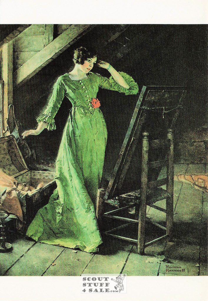 TREASURES, Norman Rockwell Artwork Postcard, Classico San Francisco #611-170