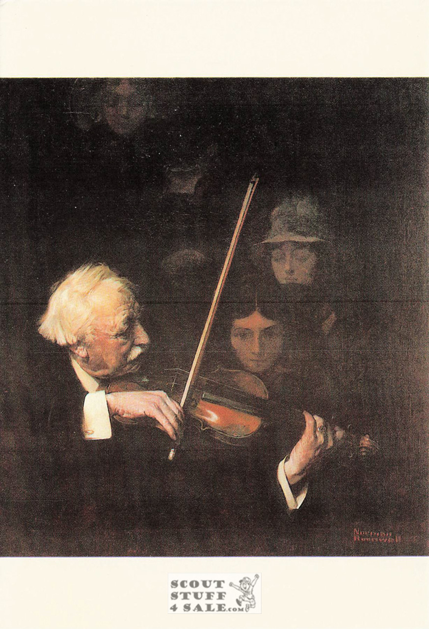 THE OLD MASTER, Norman Rockwell Artwork Postcard, Classico SF #611-174