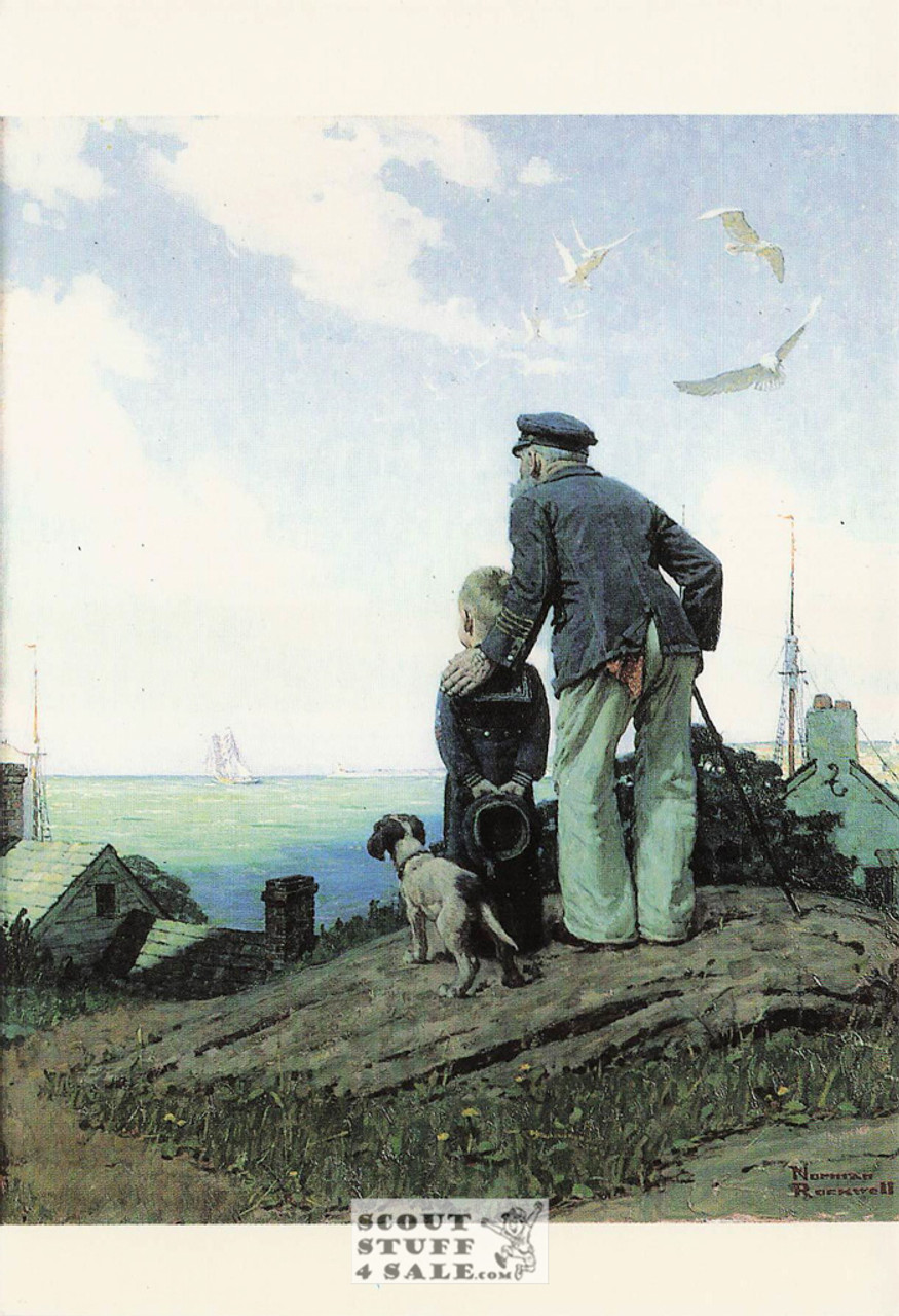 OUTWARD BOUND, Norman Rockwell Artwork Postcard, Classico SF #611-179