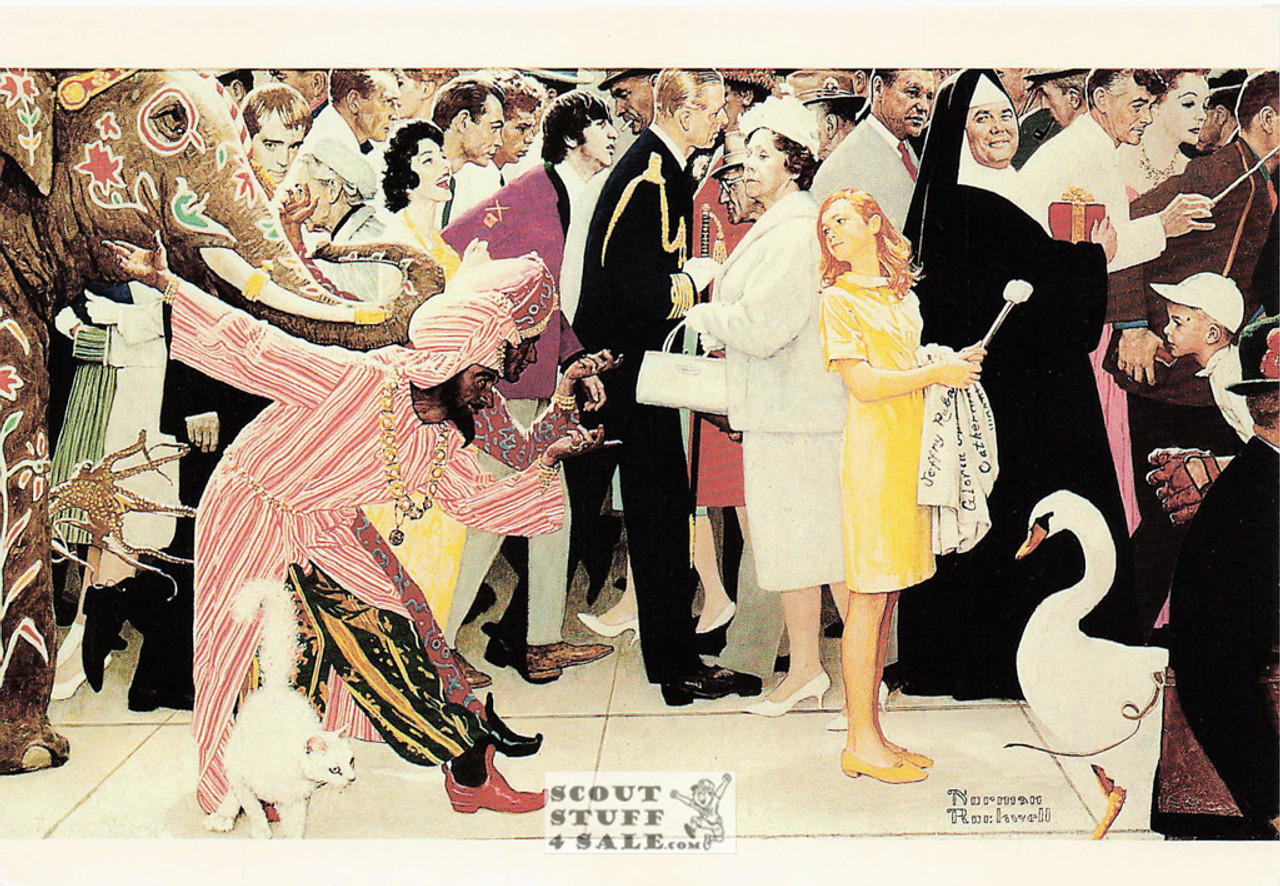 THE SATURDAY PEOPLE, Norman Rockwell Artwork Postcard, Classico SF #611-185