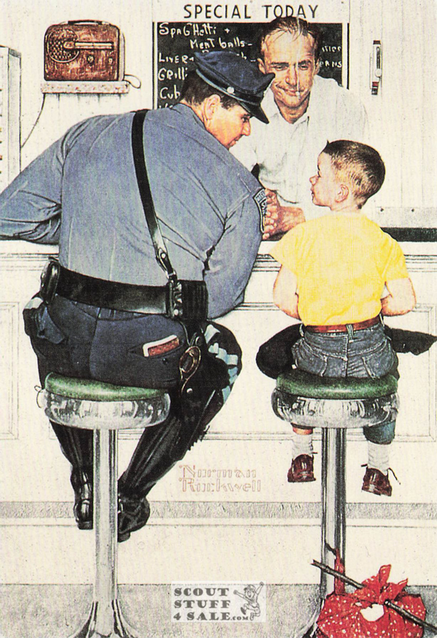 THE RUNAWAY, Norman Rockwell Artwork Postcard, Classico SF #611-225