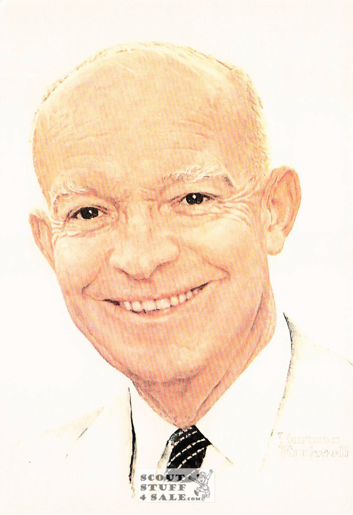 DWIGHT D. EISENHOWER, Norman Rockwell Artwork Postcard, Classico #611-233