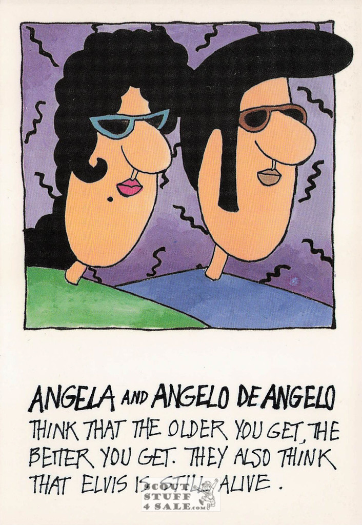 100% People, laura breitman Angela & Angelo DeAngelo Postcard, Classico #618-009