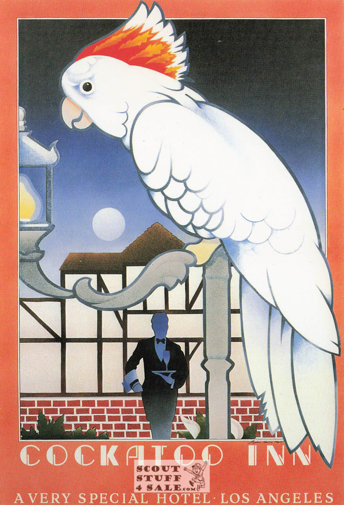 Cockatoo Inn Los Angeles, Stephen Hines Hall Artwork Postcard, Classico #621-018