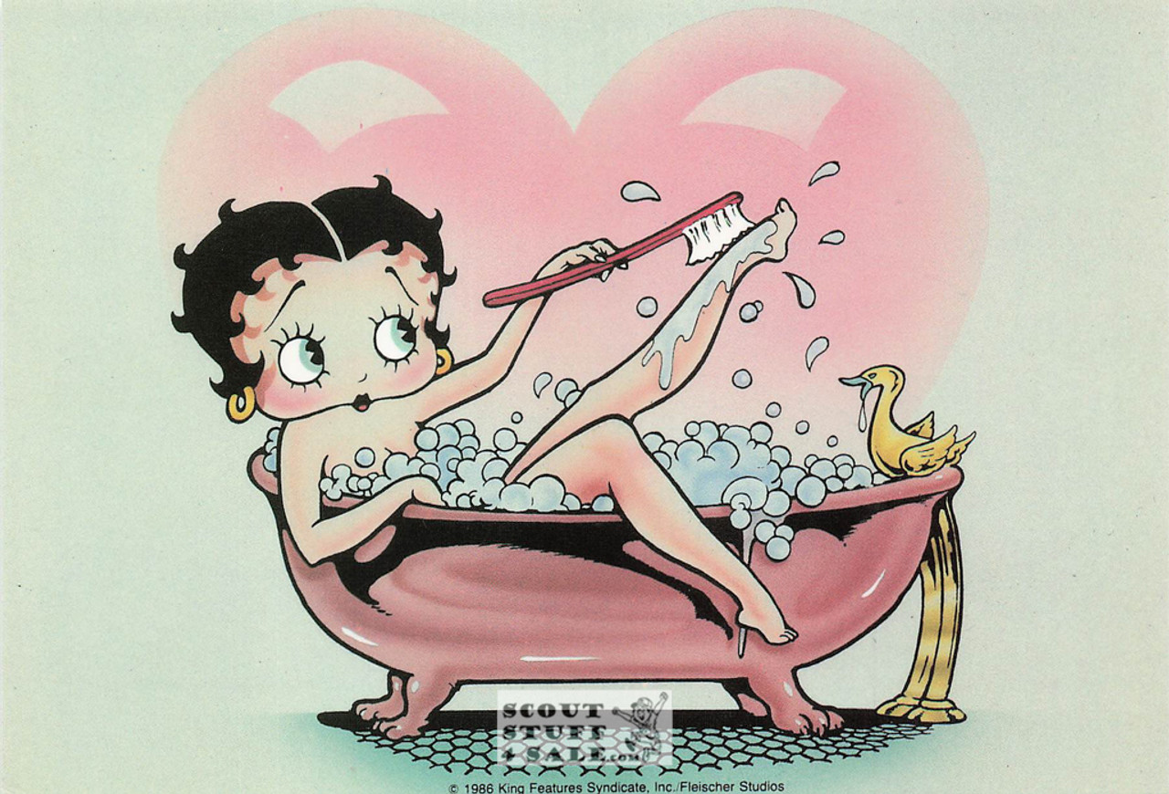 Bubble Boop, Betty Boop Cartoon Postcard, Classico San Francisco #661-002