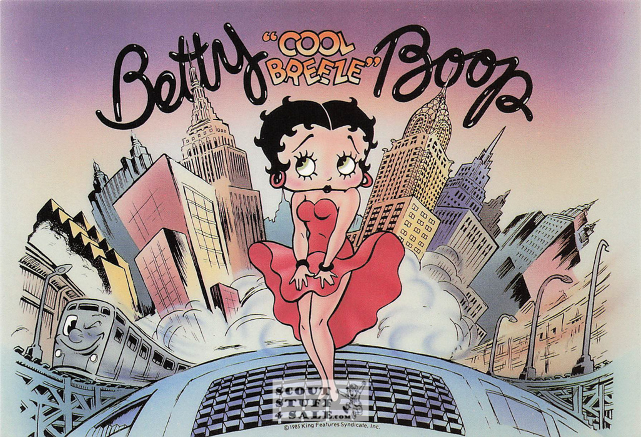 Cool Breeze, Betty Boop Cartoon Postcard, Classico San Francisco #661-004