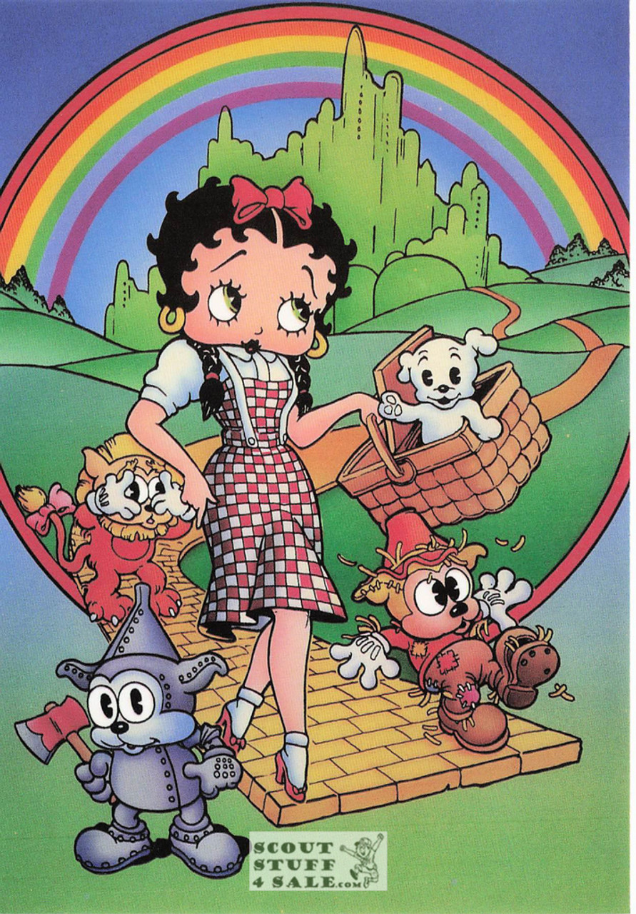 Boop in Land of Oz, Betty Boop Cartoon Postcard, Classico San Francisco #661-029
