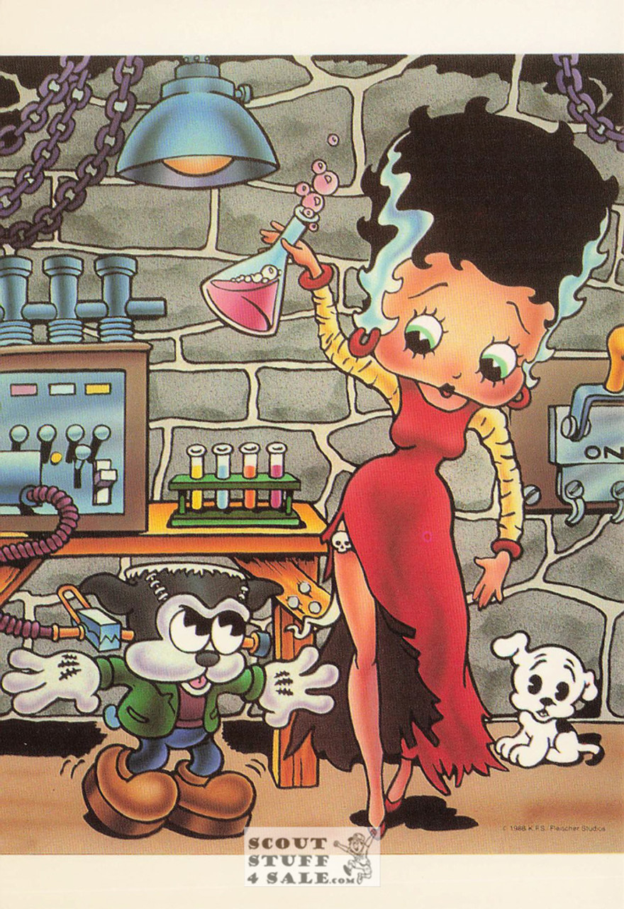 Halloween Boop, Betty Boop Cartoon Postcard, Classico San Francisco #661-042
