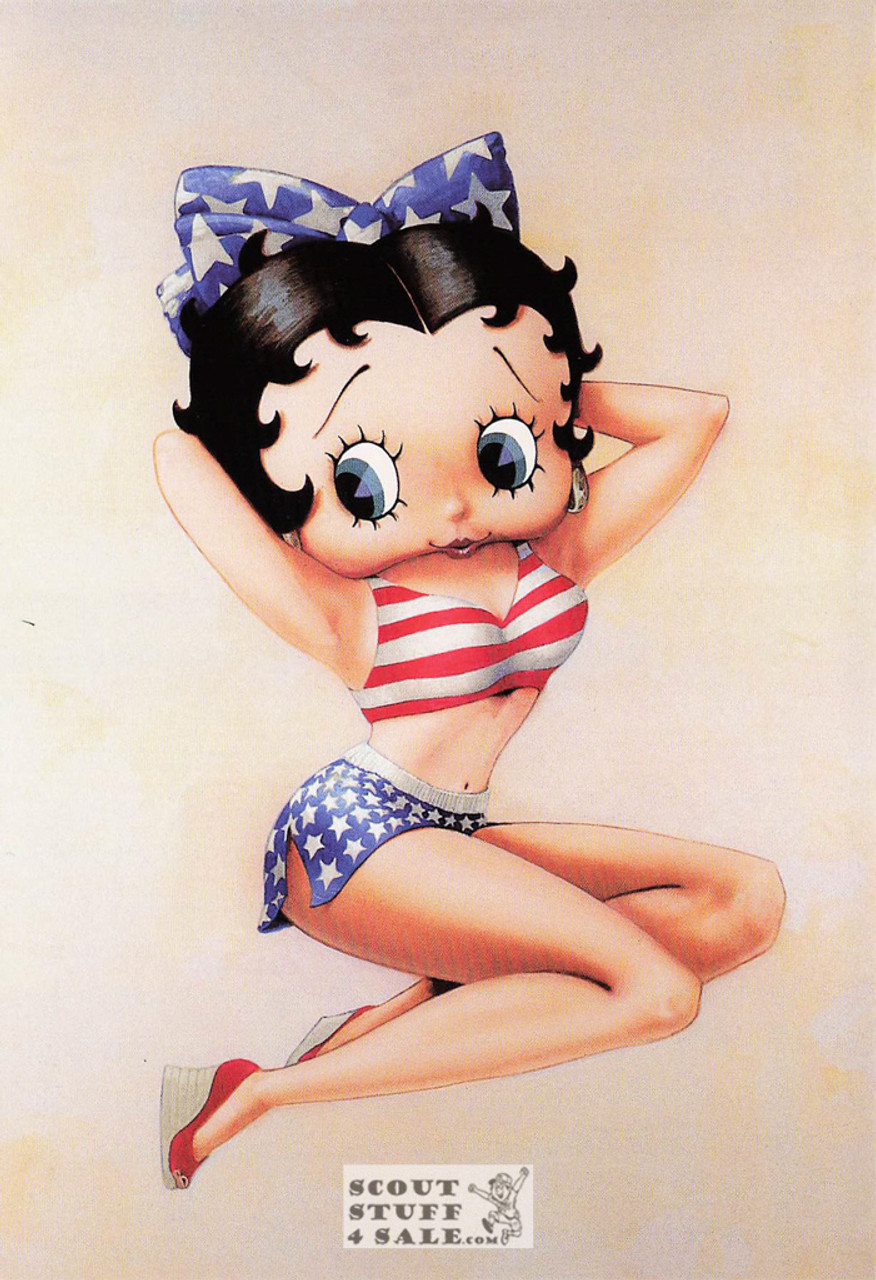 Made in the U.S.A., Betty Boop Cartoon Postcard, Classico San Francisco #661-060