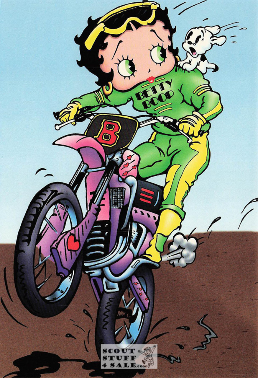 Bikin' Boop, Betty Boop Cartoon Postcard, Classico San Francisco #661-076