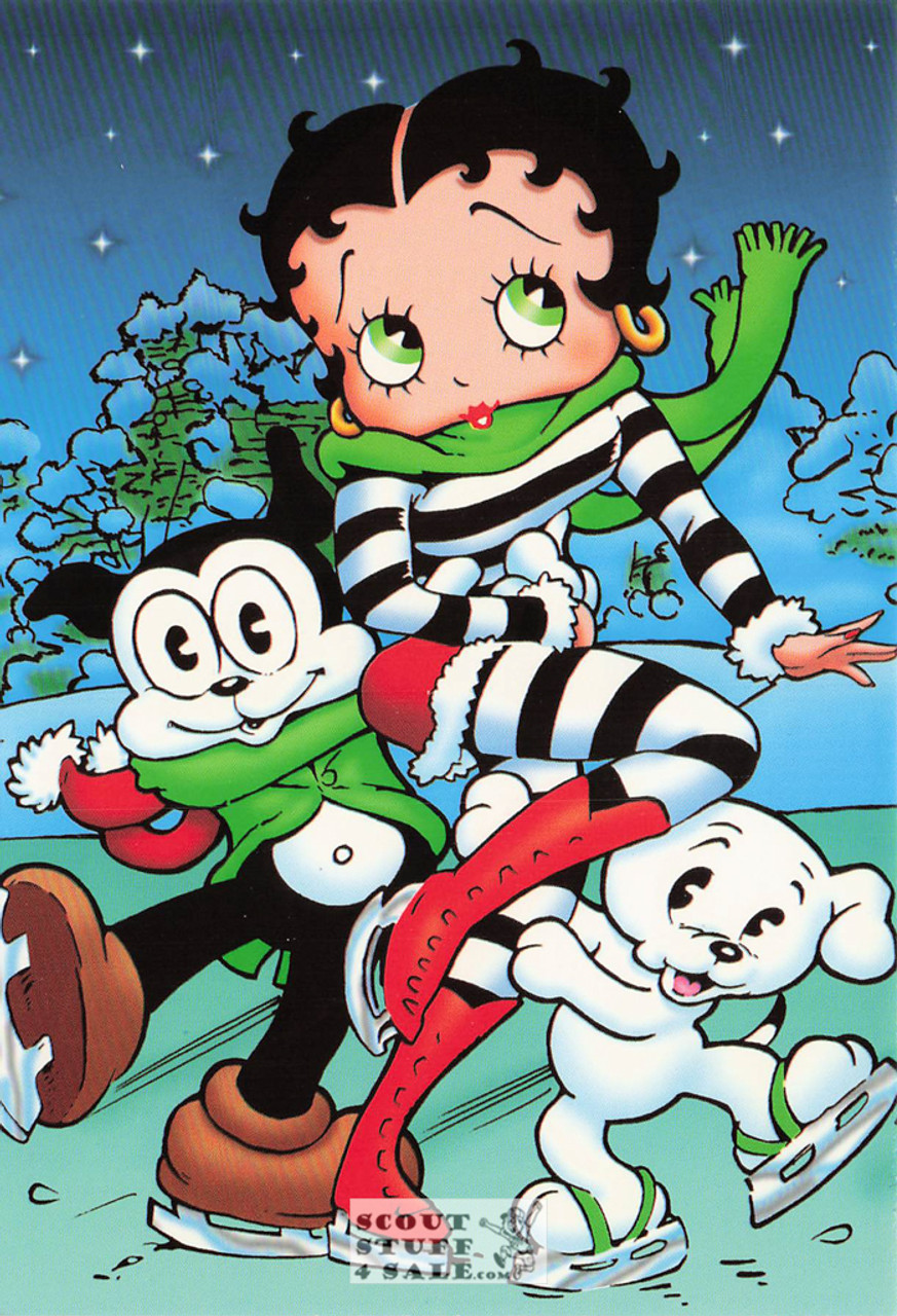 Winter Boop, Betty Boop Cartoon Postcard, Classico San Francisco #661-077