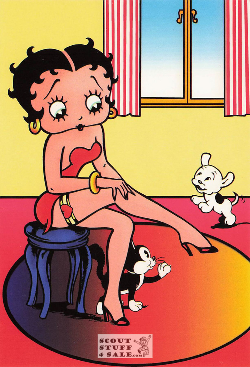 A Perfect Pair, Betty Boop Cartoon Postcard, Classico San Francisco #661-092