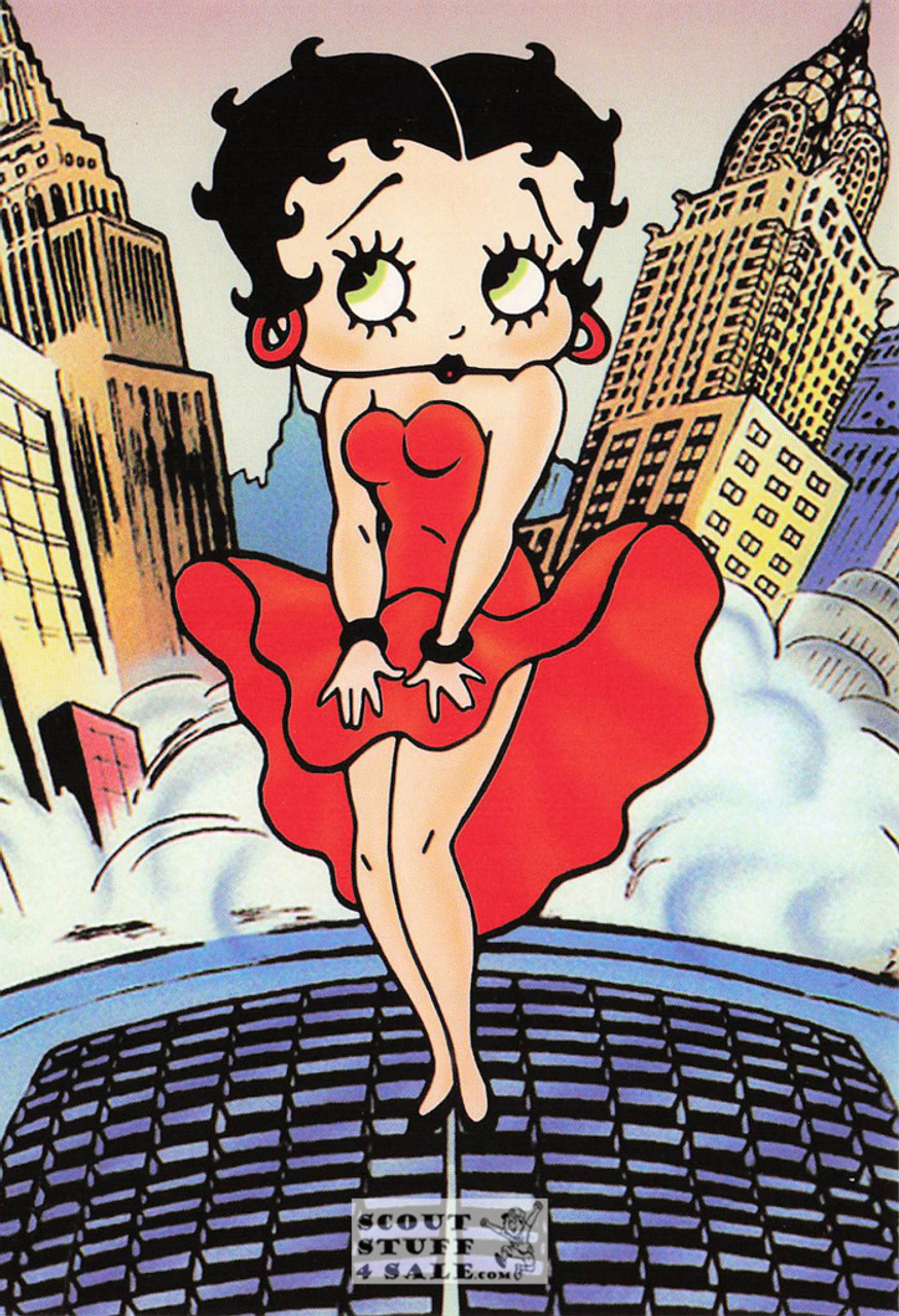 Cool Breeze Boop, Betty Boop Cartoon Postcard, Classico San Francisco #661-098