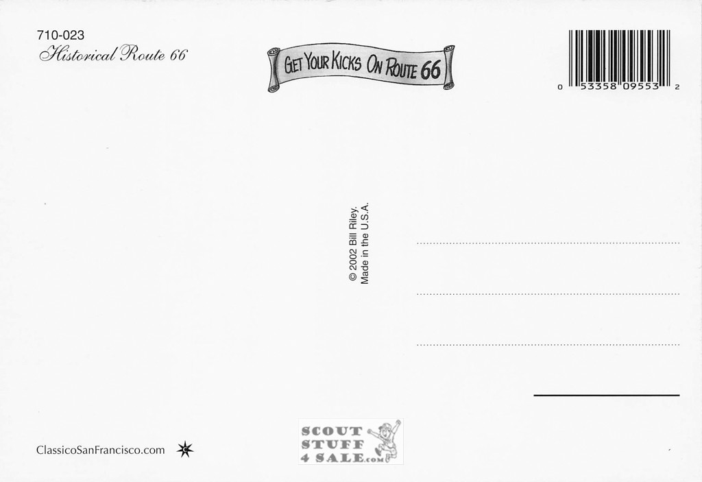 Get Your Kicks on Route 66 Postcard, Classico San Francisco #710-023