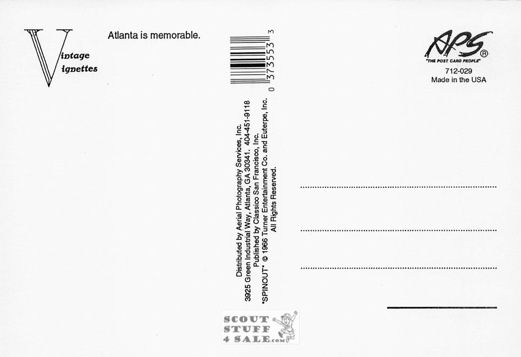 Elvis Presley Atlanta Promotional Postcard, Classico San Francisco #712-029