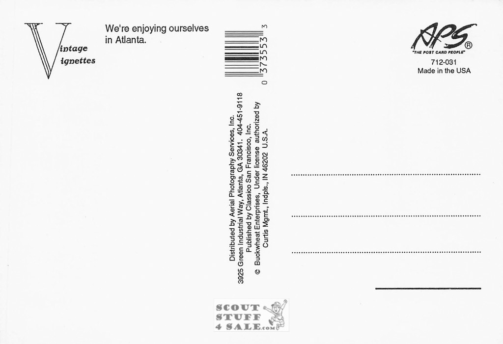 The Little Rascals / Our Gang Atlanta Promotional Postcard, Classico SF #712-031