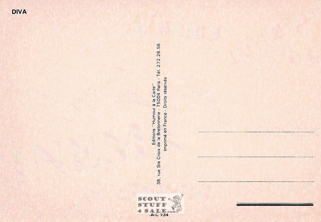 Diva Movie French Postcard, Editions Nugeron #AC134