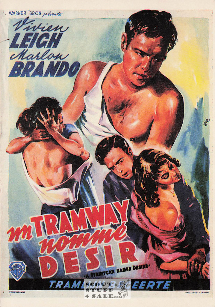 Streetcar Named Desire Movie French Postcard, Editions Nugeron #AC415