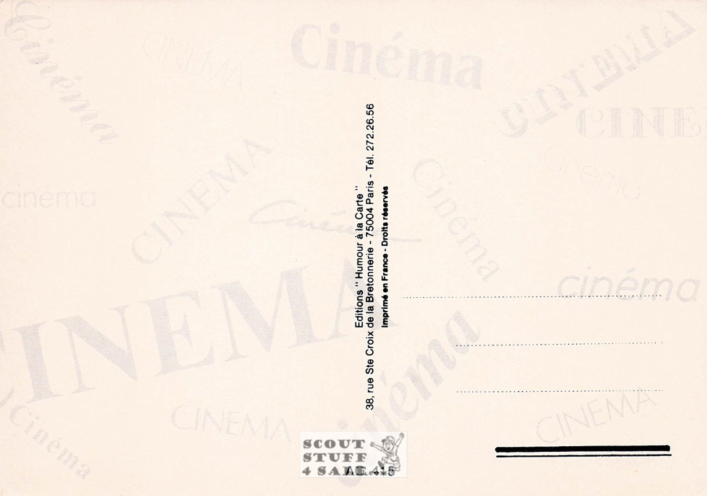 Streetcar Named Desire Movie French Postcard, Editions Nugeron #AC415