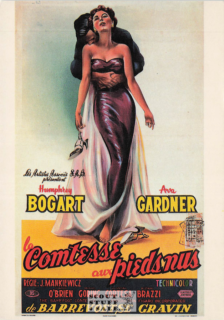The Barefoot Contessa Movie French Postcard, Editions Nugeron #AC423