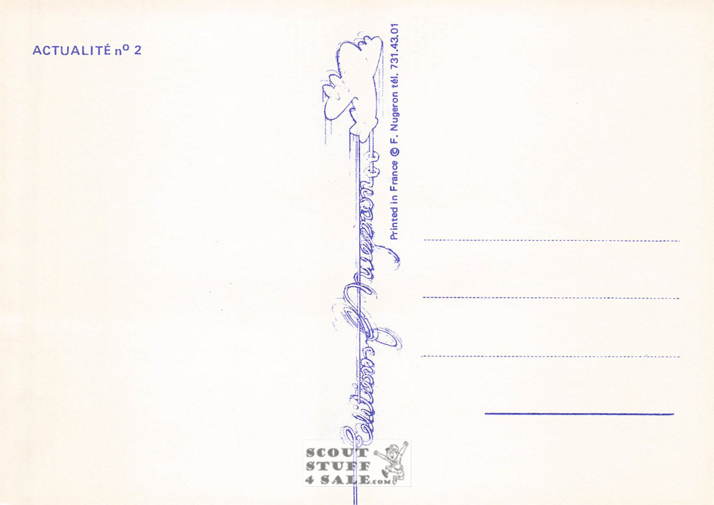 World War I French Propaganda Poster Postcard, Editions Nugeron #Actualite-N2