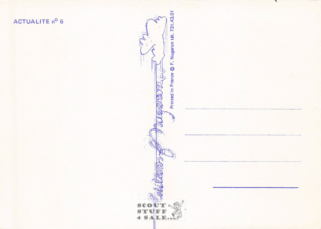 World War I French Propaganda Poster Postcard, Editions Nugeron #Actualite-N6