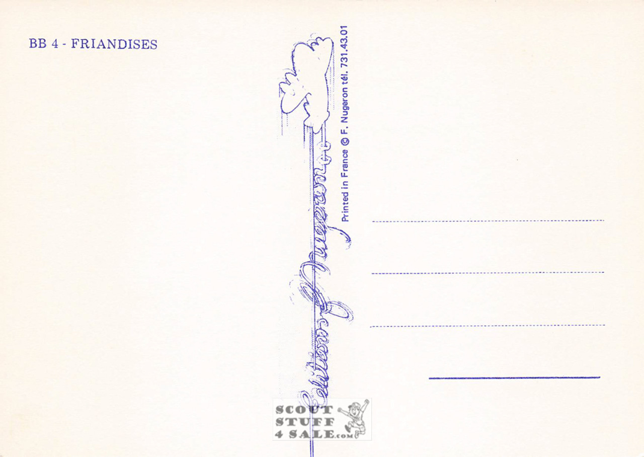 Vintage French Notebook Advertisement Postcard, Editions Nugeron #BB4