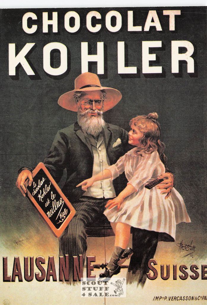 Vintage French Chocolate Advertisement Postcard, Editions Nugeron #BB9