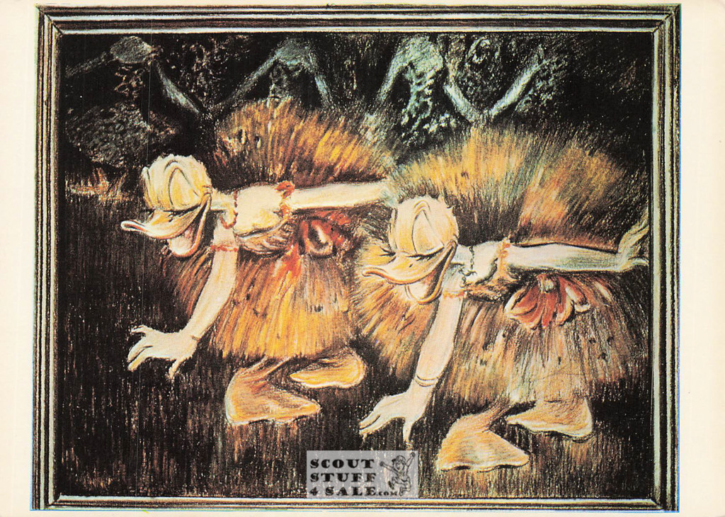 Donald/Daisy Duck in Degas Painting French Postcard, Nugeron #BD24