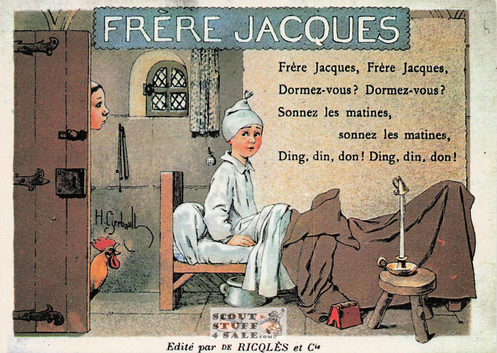 Frere Jacques Old French Songs Series Postcard, Editions Nugeron #CC5