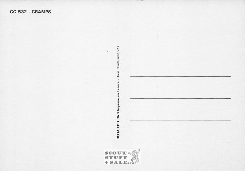 Cramps Band Concert French Postcard, Editions Nugeron #CC532