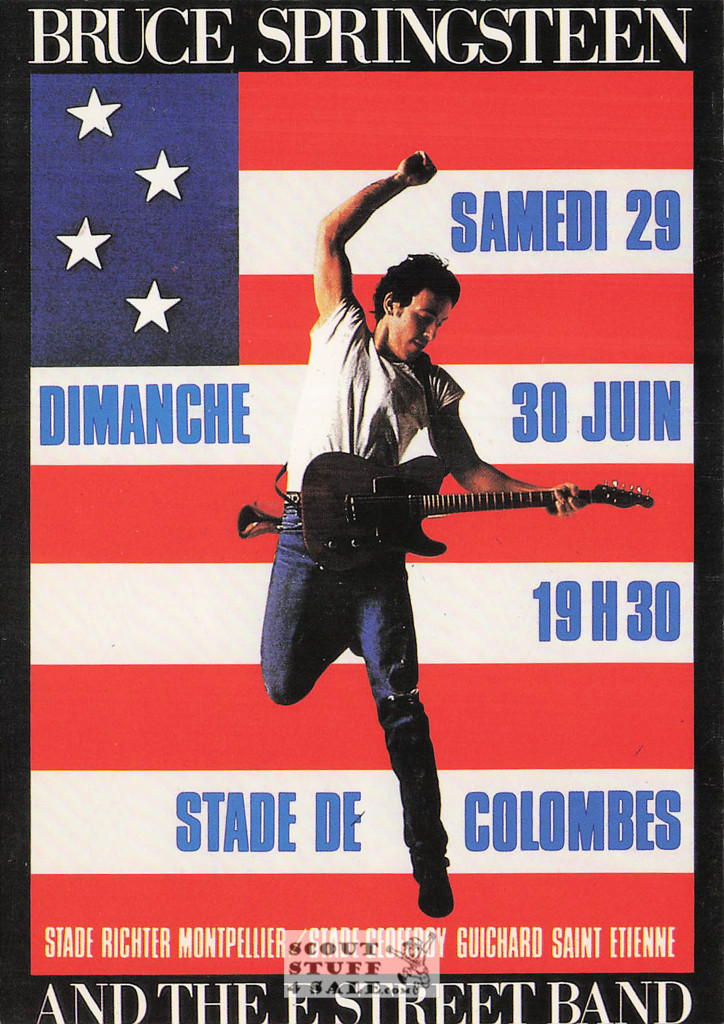 Bruce Springsteen French Postcard, Concert Series, Editions Nugeron #CONCERT10