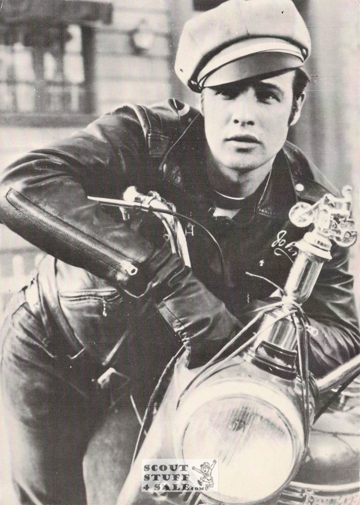 Marlon Brando Black/White French Movie Postcard, Editions Nugeron #CP10